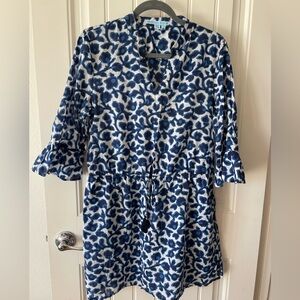 Draper James Indigo Vine Beach Cover Up